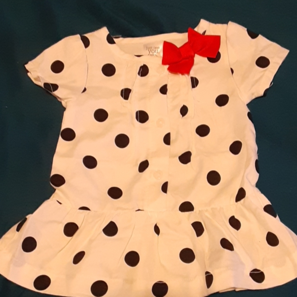 Adorable white and black dress from Carter's